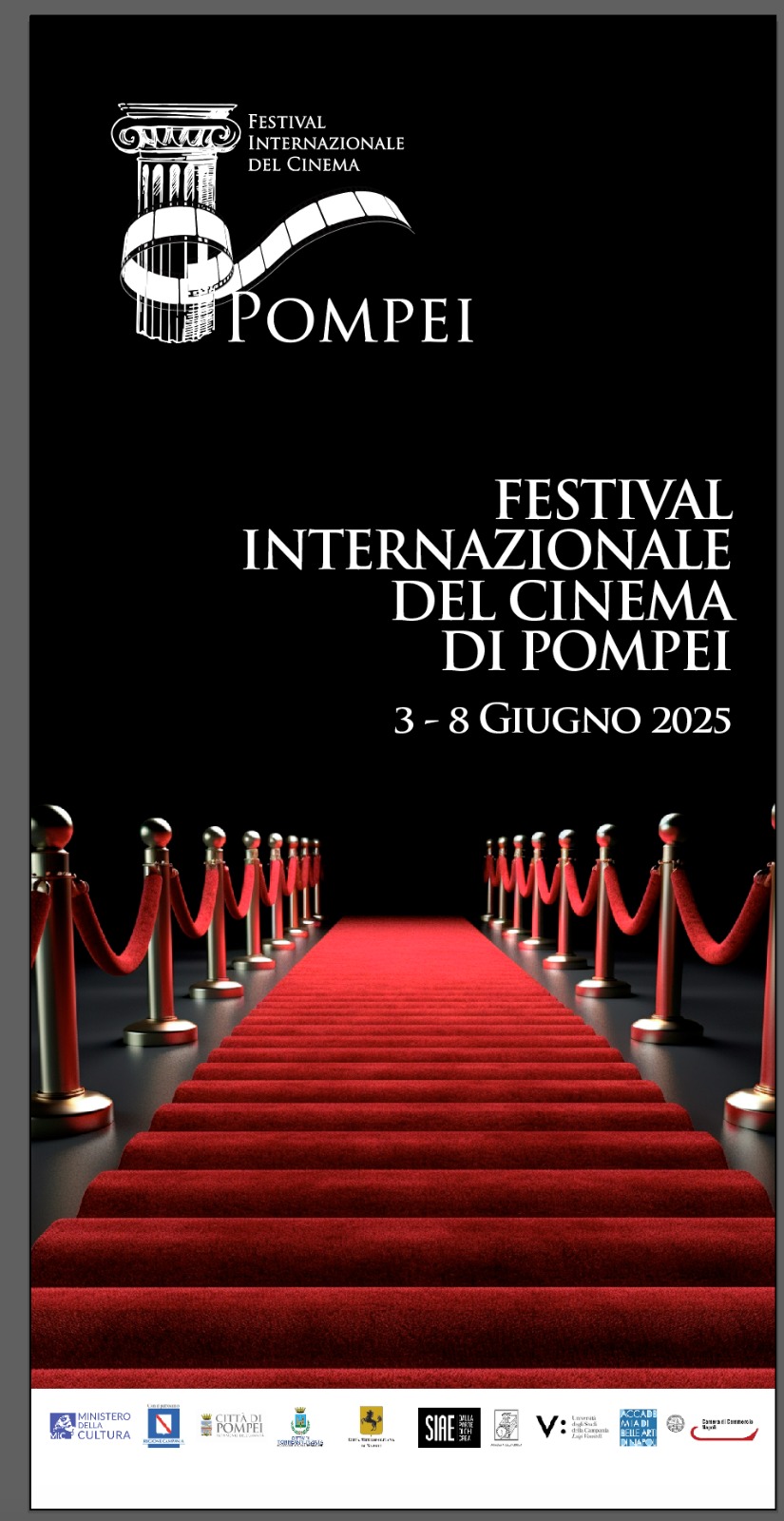 Dal 3 all’8 giugno il Festival Internazionale del Cinema di Pompei: il programma completo