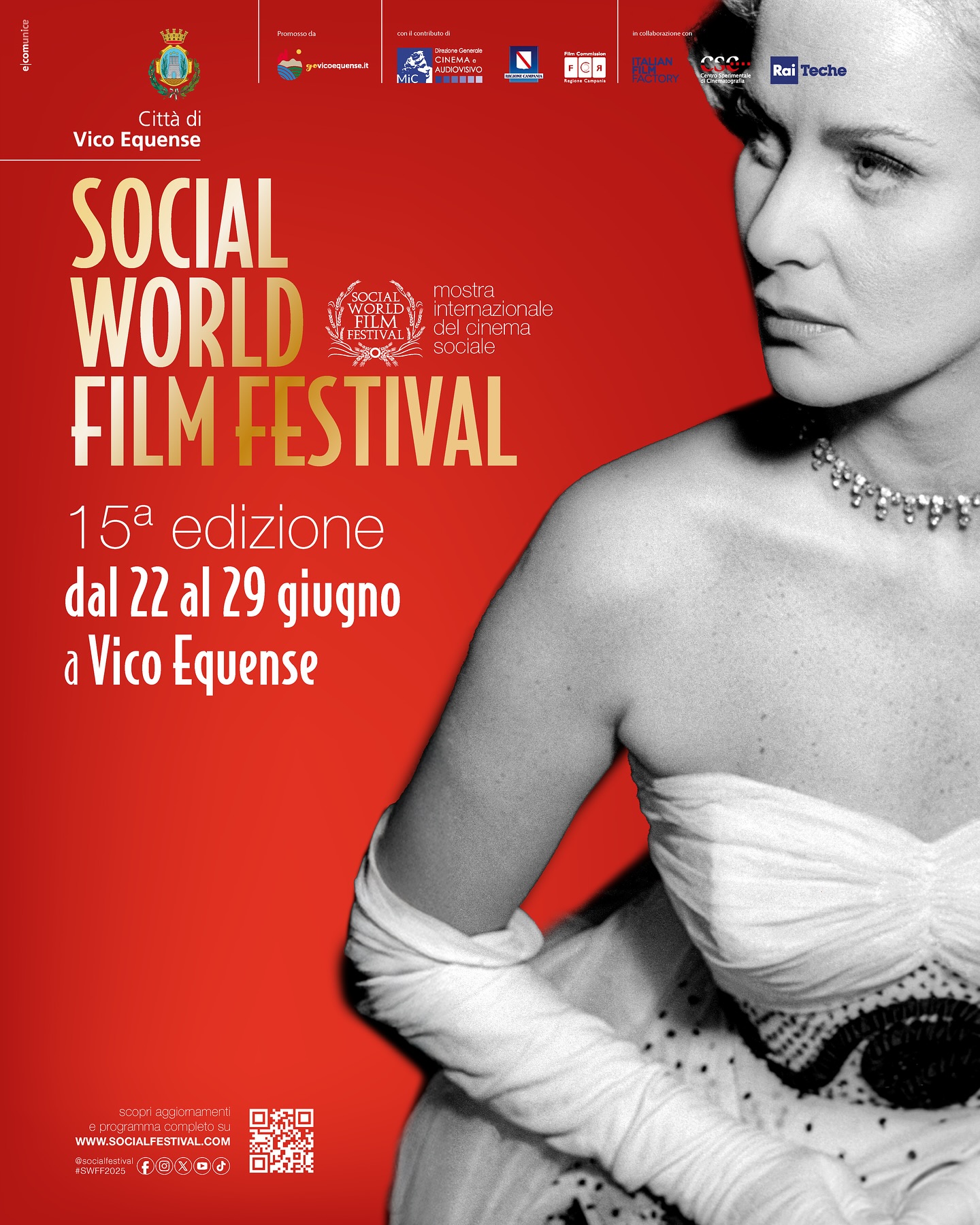 Al via il XV Social World Film Festival: dal 22 giugno a Vico l’edizione più internazionale di sempre